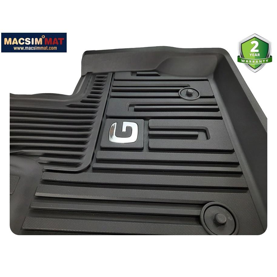Hình ảnh Thảm lót sàn xe ô tô Mercedes ML 2012-2015 Nhãn hiệu Macsim 3W chất liệu nhựa TPE đúc khuôn cao cấp - màu đen