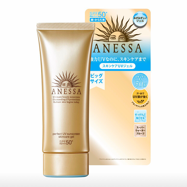 Gel Chống Nắng Dưỡng Ẩm Chuyên Sâu Bảo Vệ Hoàn Hảo Anessa Perfect UV Sunscreen Skincare Gel SPF50+ PA++++ 90g