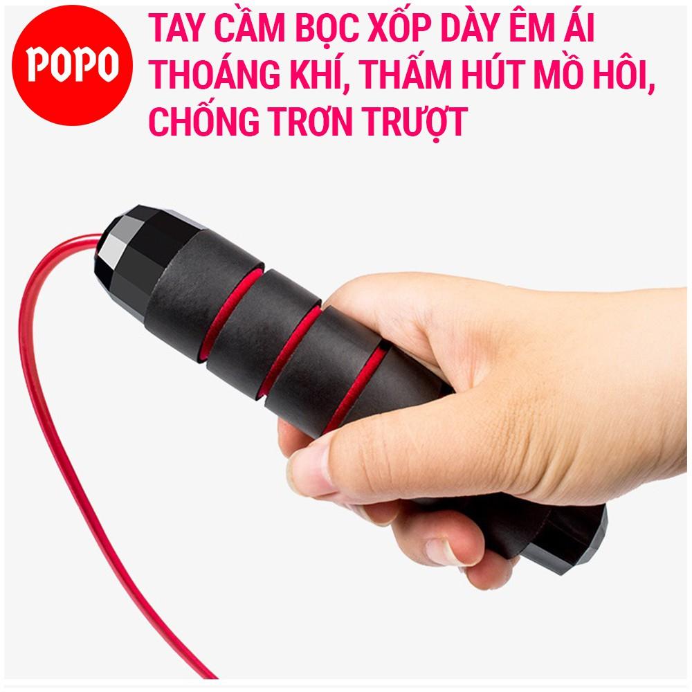 Dây nhảy dây thể dục MÀU POPO TS36C tập thể lực giảm cân giảm mỡ bụng đốt cháy calo, tập luyên kickbox, boxing