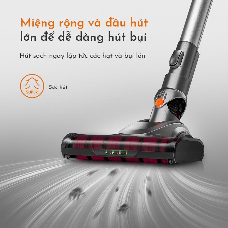 Máy hút bụi không dây GAABOR GVCL-D10A/Pro/Plus/Max lực hút mạnh bền bỉ - Màn hình HD - Hàng chính hãng