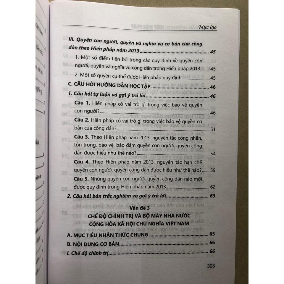 Hình ảnh Sách Hướng Dẫn Môn Học Luật Hiến Pháp (Sách tham khảo)