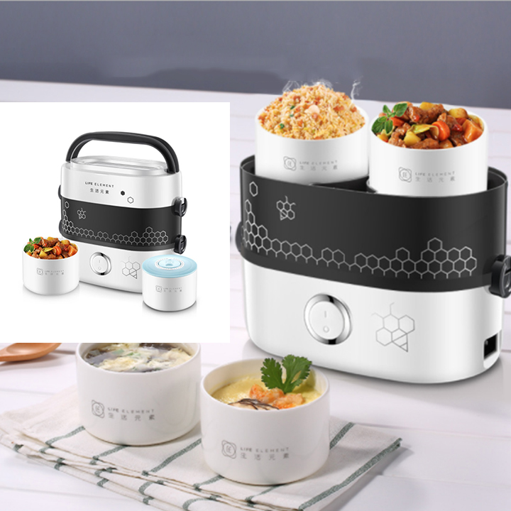 Hộp Cơm Điện Giữ Nhiệt Và Nấu Chín Thức Ăn 4 Lõi Sứ