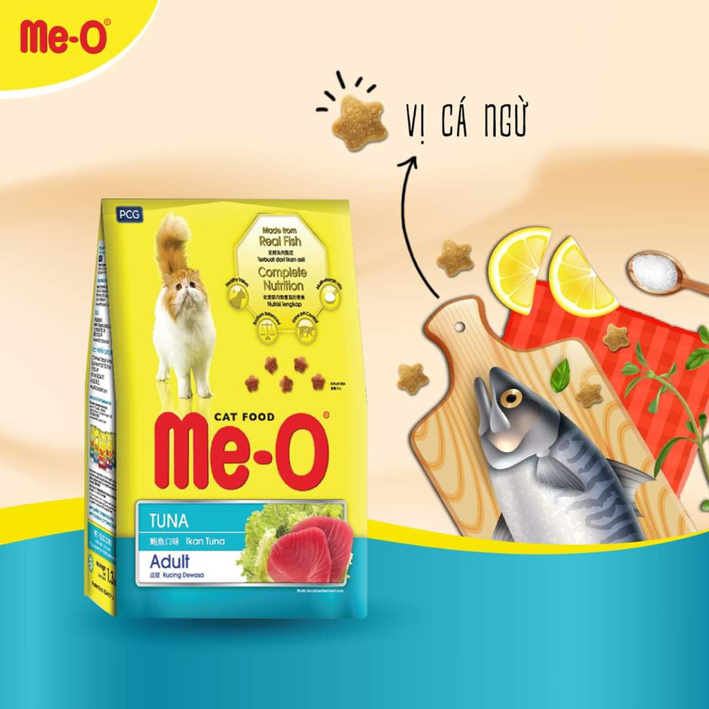 Thức Ăn Cho Mèo Hạt Gói 350g, Dành Cho Mèo Trưởng Thành Trên 12 Tháng Tuổi 3 Vị Cá Ngừ/ Hải Sản/ Cá Thu