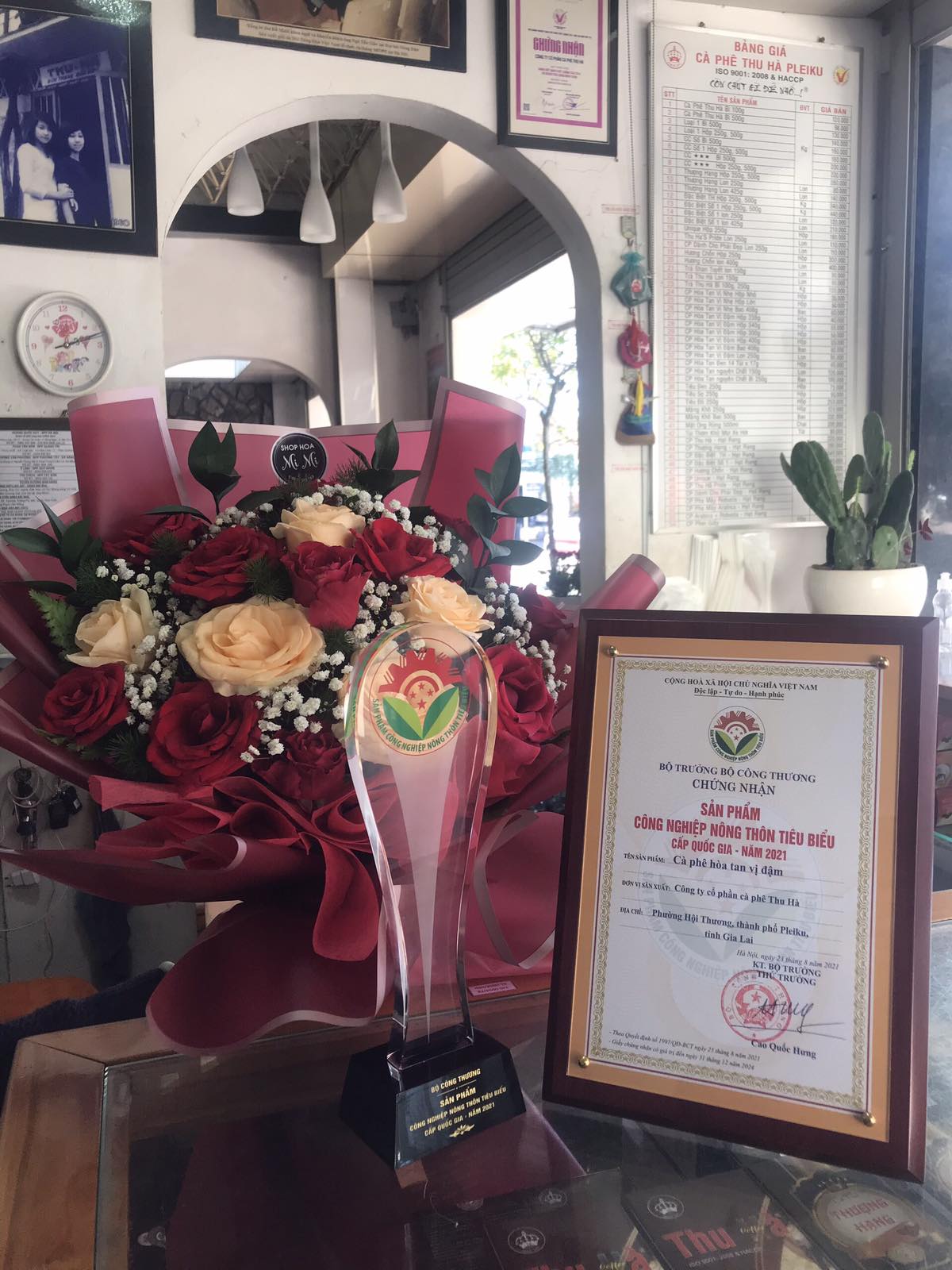 Cà Phê Hòa Tan Sữa Vị Đậm 3 Trong 1 Thu Hà
