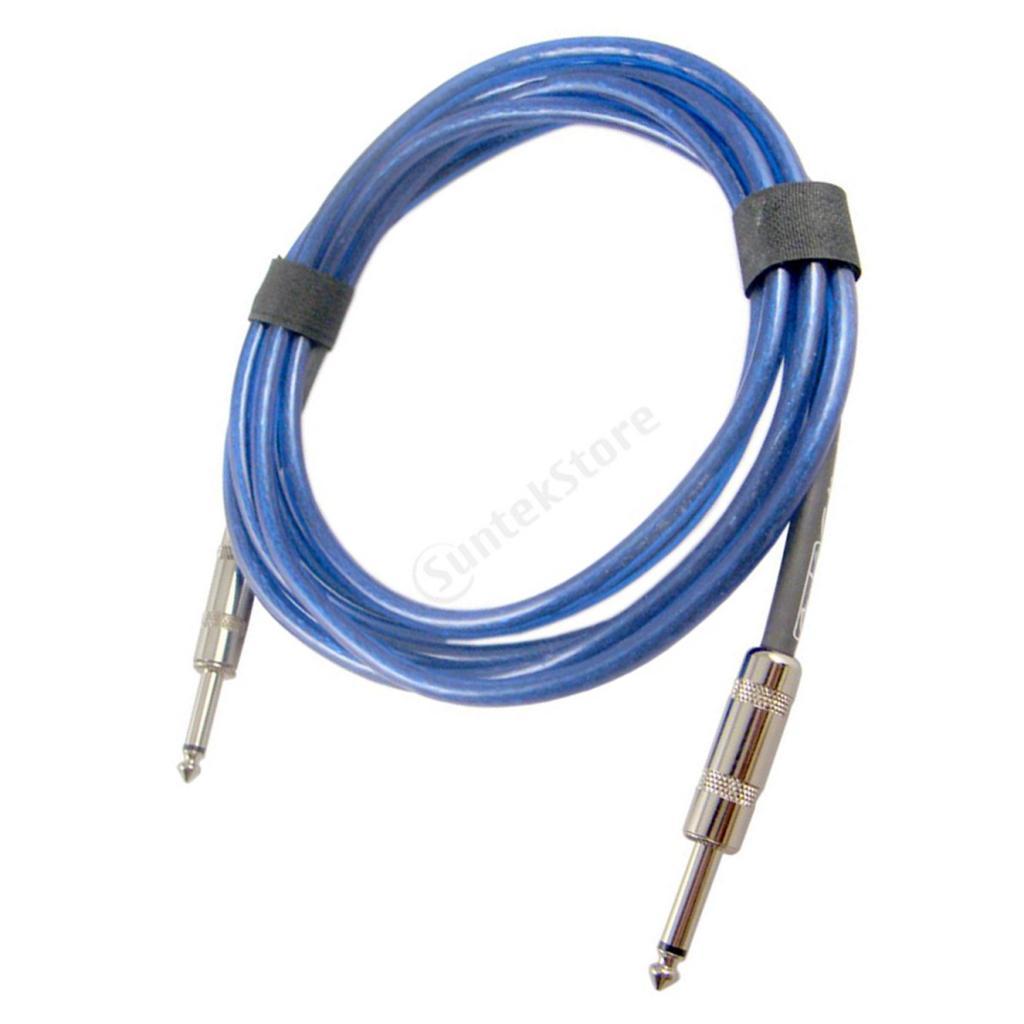 Đàn Guitar Âm Thanh Dẫn Cáp 6.35mm Jack Cắm 3 M Bass Khuếch Đại Dây Loa