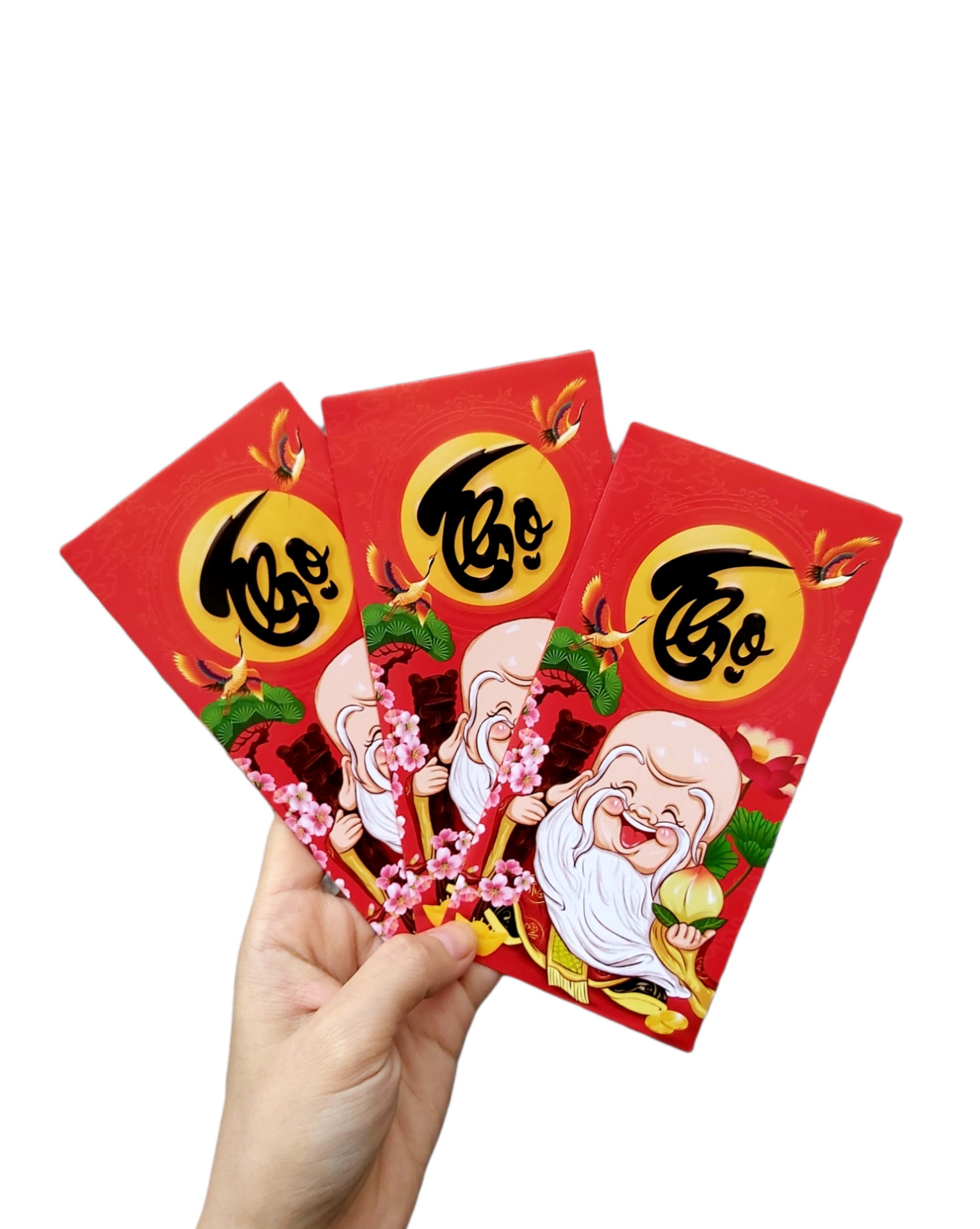 set 100 bao lì xì PHÚC LỘC THỌ (đủ mẫu)