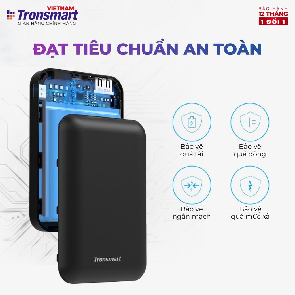 Sạc dự phòng 10000mAh Tronsmart PB10 Sạc nhanh Led hiển thị PIN - Hàng chính hãng