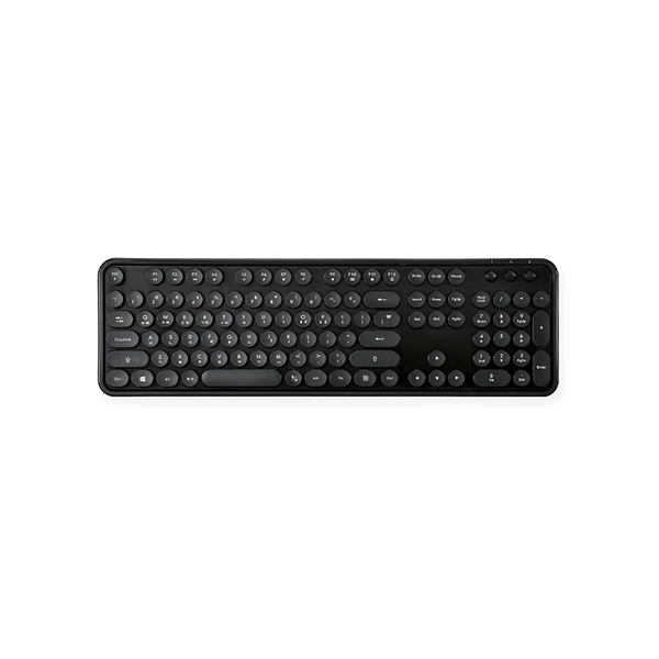 Bàn phím không dây thiết kế Retro Wireless khoảng cách kết nối 10 met Keyboard Actto KBD-48 - Hàng chính hãng