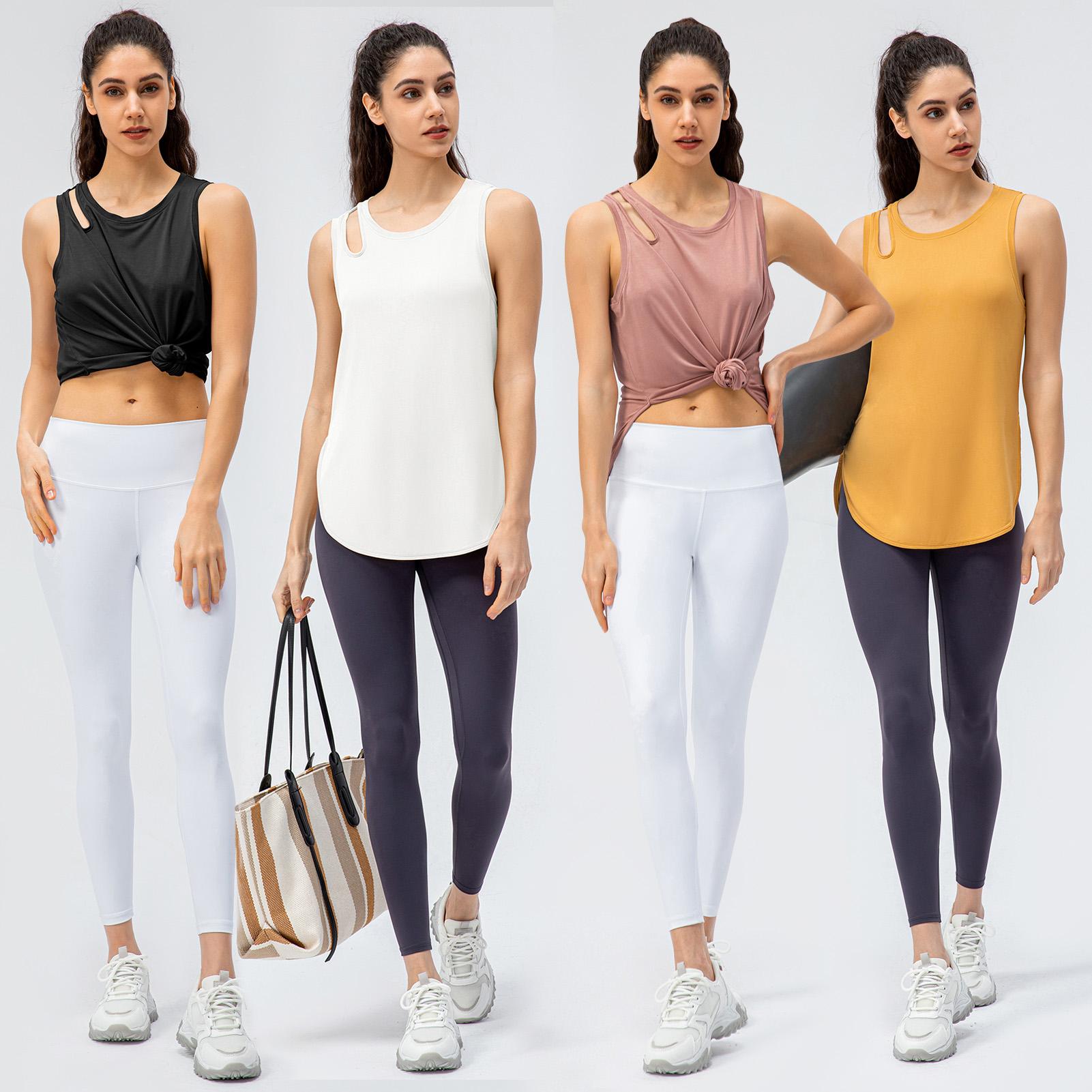 Áo thun nữ Tank Tops không tay thoáng khí nhanh khô để chạy bộ, luyện tập thể thao
