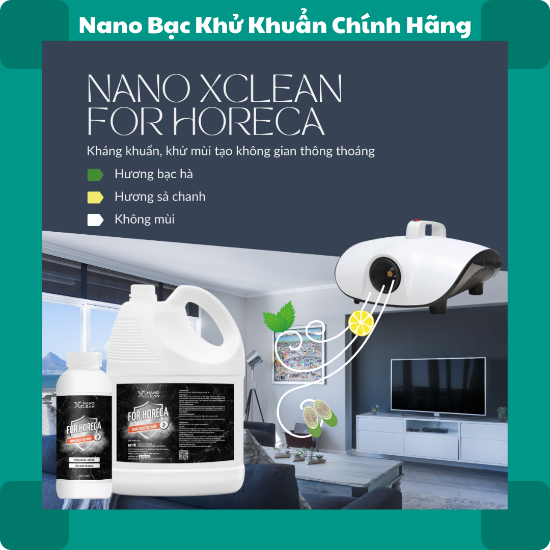 Dung dịch tạo khói khử mùi Nano Xclean For Horeca 4L