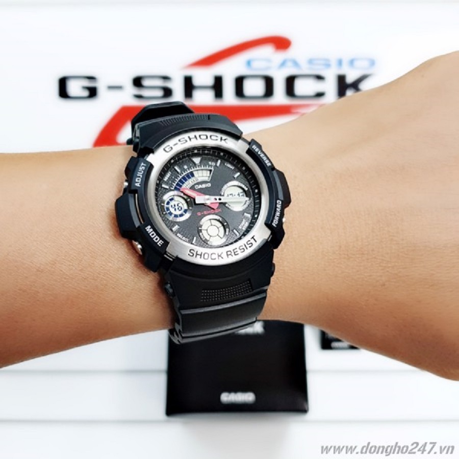 Đồng Hồ Casio Nam dây nhựa G-Shock AW-590-1ADR