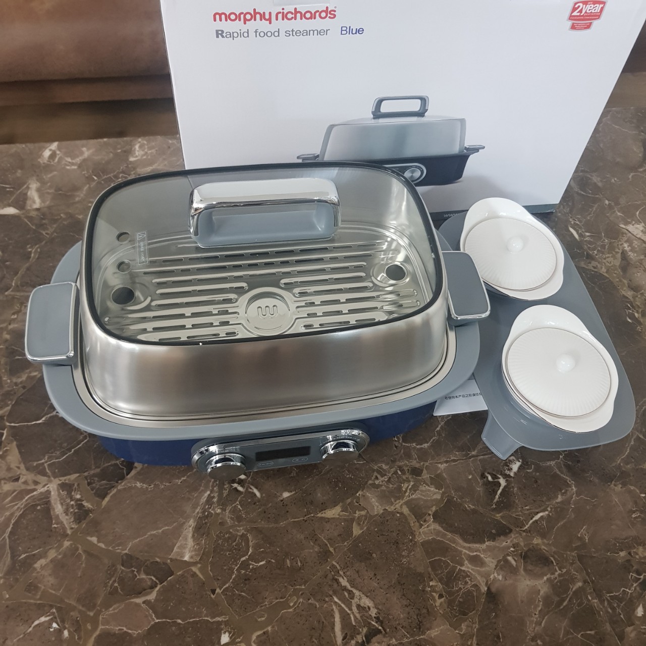 Nồi hấp đa năng Morphy Richards MR1168 2000W - Hàng Nhập Khẩu