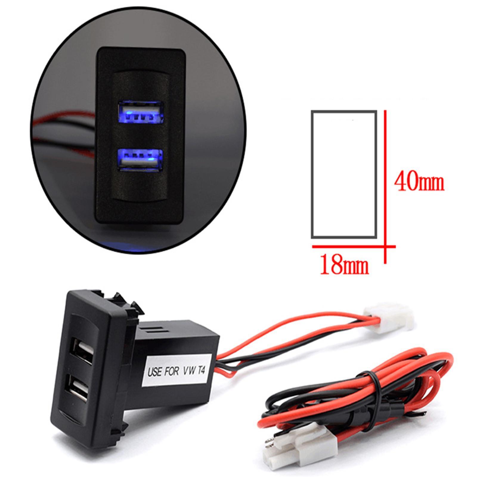 Car Charger Dual Port USB Assembly Power Inverter Converter for  T4