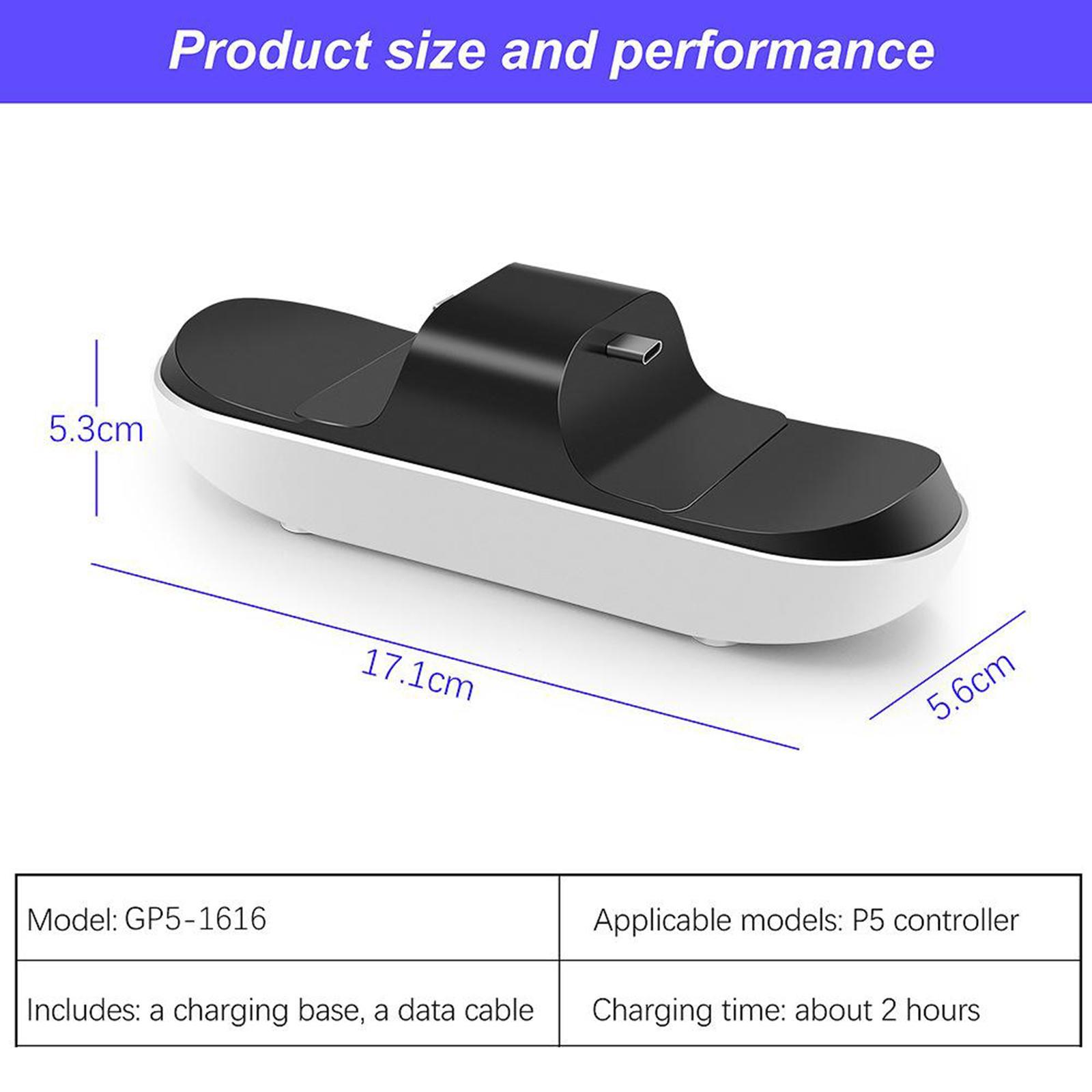 For PS5 Controller Charger,Charging Dock Station for  5 Controller, PS5