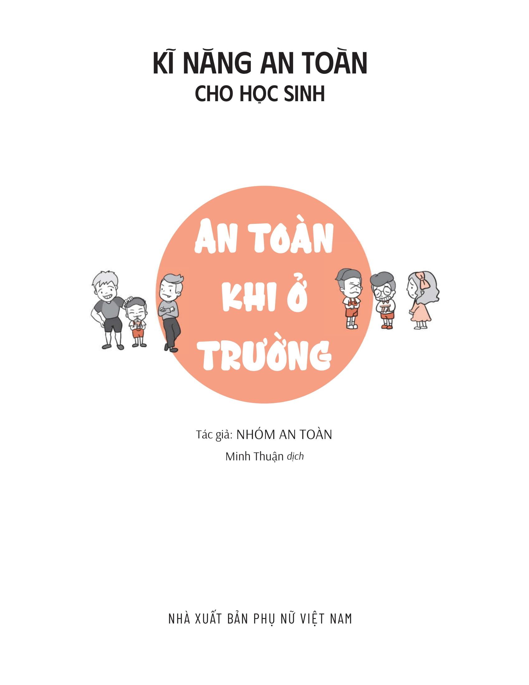 Sách - Kĩ Năng An Toàn Cho Học Sinh - An Toàn Khi Ở Trường
