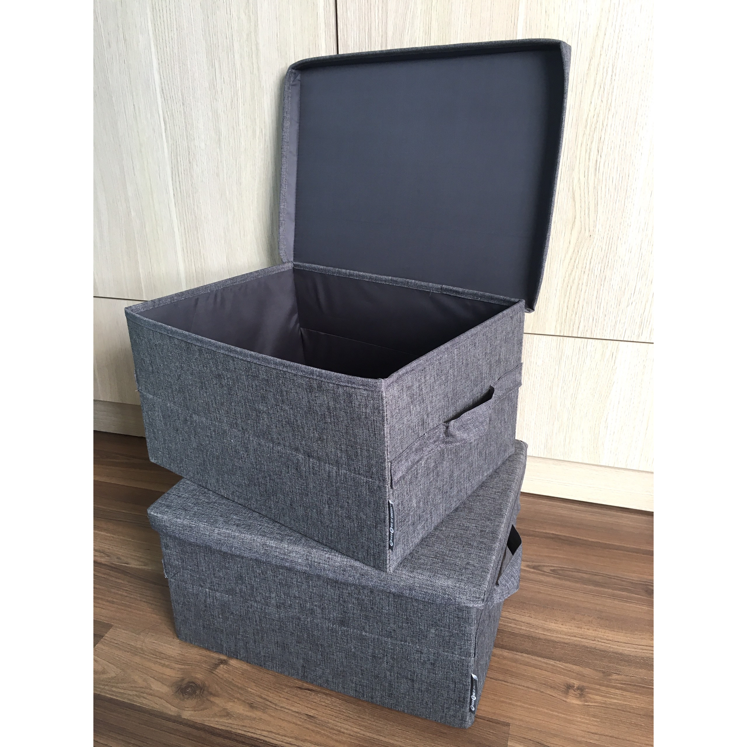 Combo 2 hộp đựng quần áo Thụy Điển sang trọng size lớn 40x30xH22cm (Storage Box)