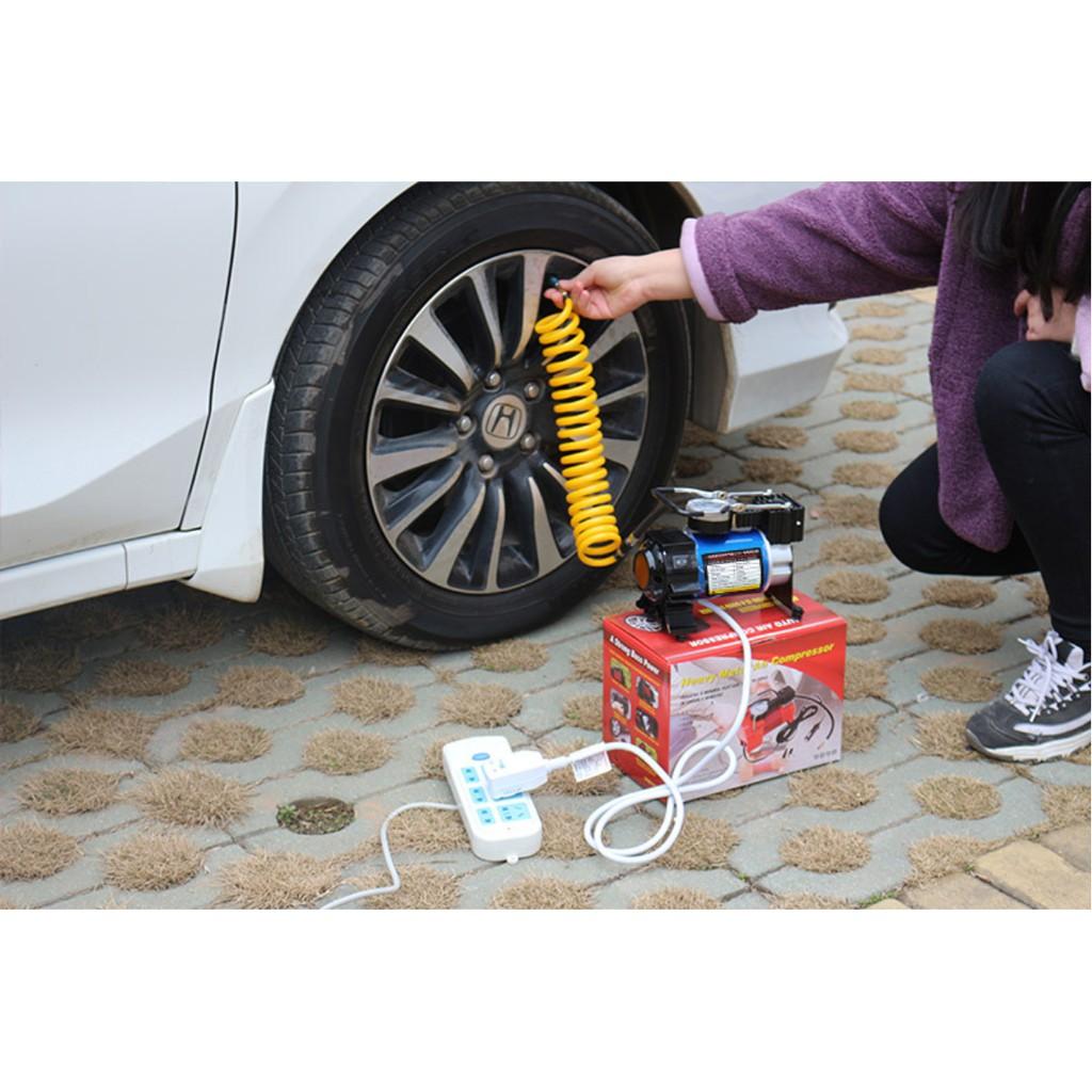 Máy bơm lốp đa năng mini nguồn điện 220V dây ống 3m - ShopToro - AsiaMart