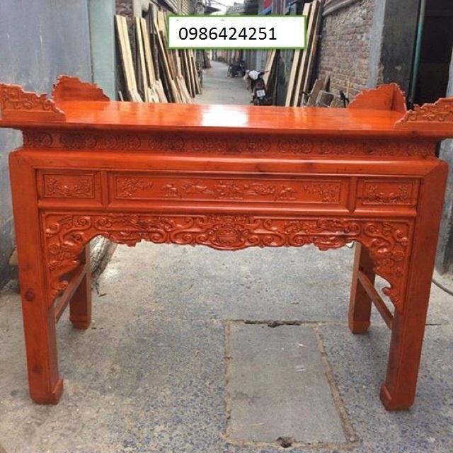 Án gian thờ gỗ thông đức