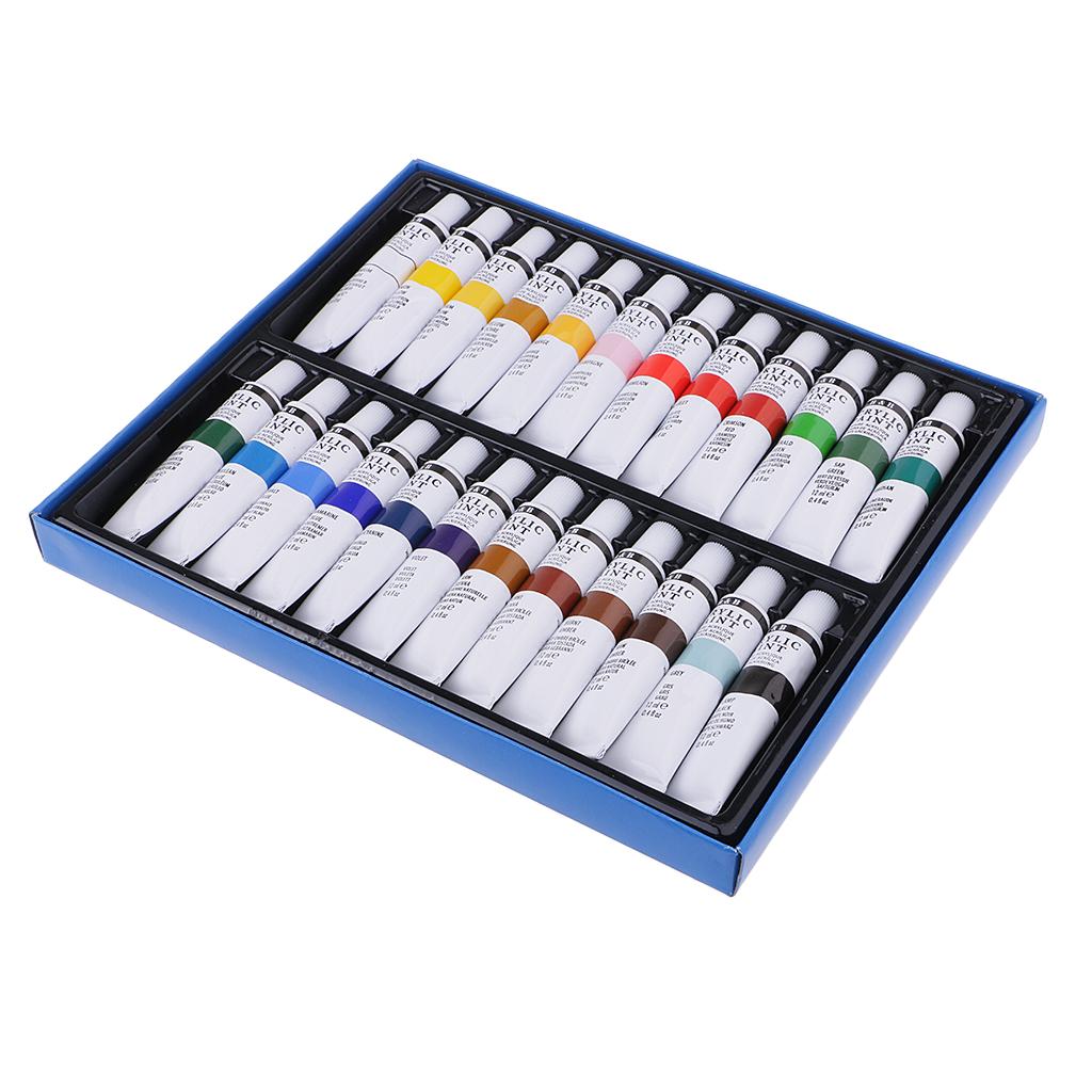 Artists Painting Tools Acrylic Paint 24 Color Acrylic Color Painting Pigment