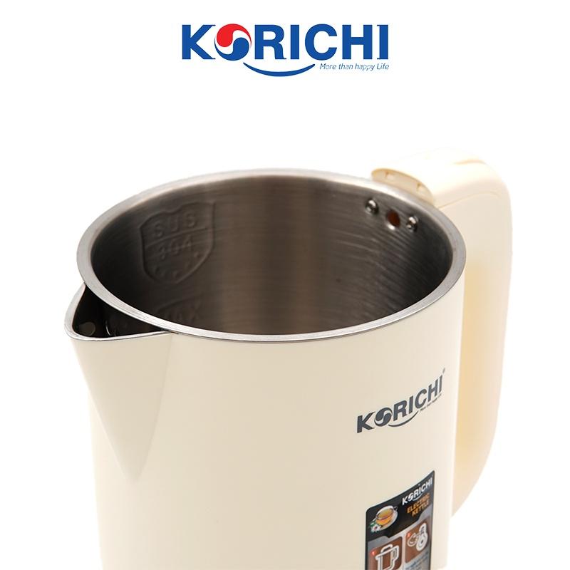 Ấm siêu tốc Korichi - KRC - 5186 - 1.8L 1800W - Bảo hành 12 tháng ( Hai màu kem, xanh)- Hàng chính hãng