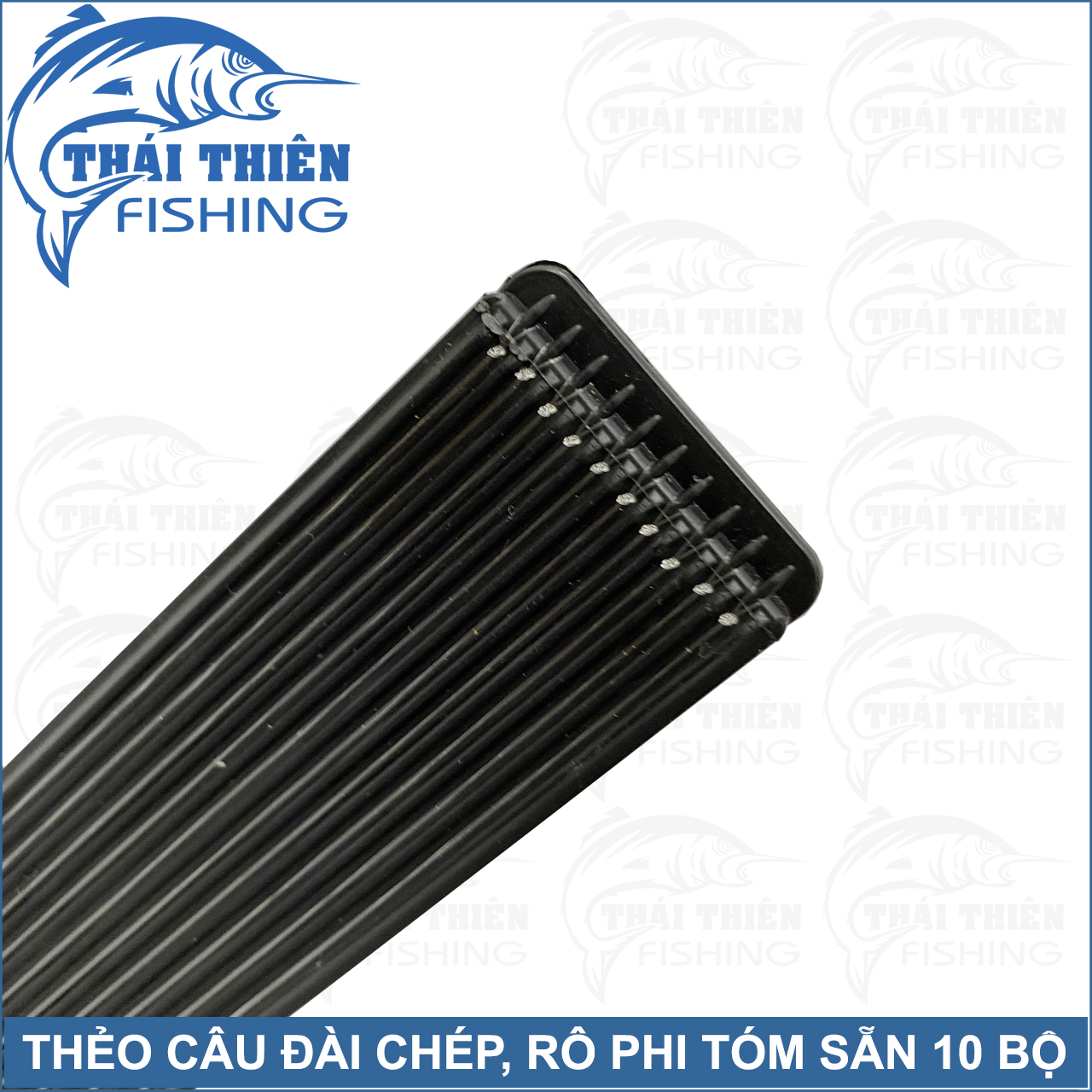 Bộ 10 Thẻo Câu Đài Tóm Sẵn 2 Lưỡi Dùng Câu Chép, Rô Phi Sông Tự Nhiên, Hồ Dịch Vụ