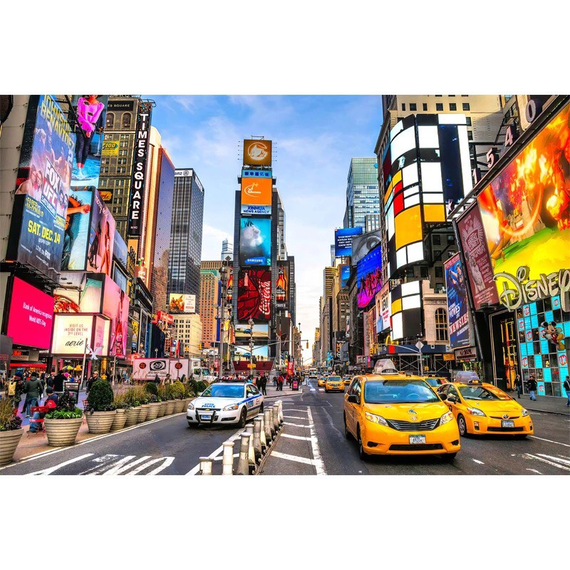 Tranh Ghép Xếp Hình 1000 Miếng Jigsaw Puzzle, Quảng trường Thời Đại - Time Square - New York Plaza