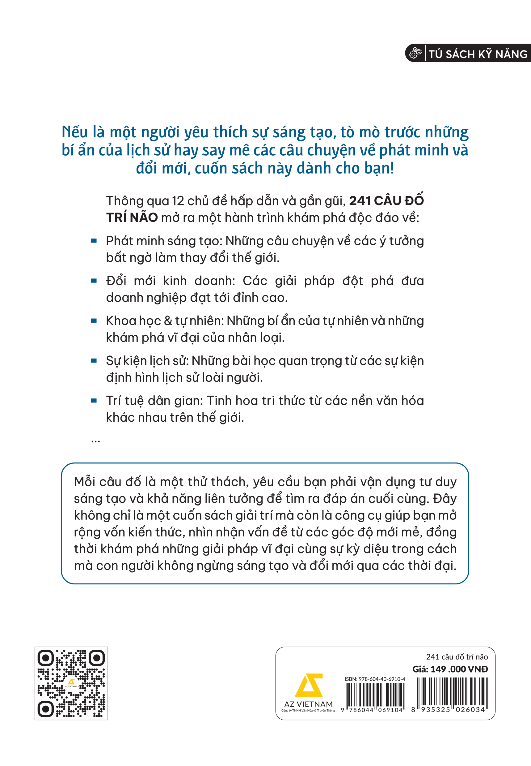241 Câu Đố Trí Não – Rèn Luyện Và Nâng Cấp Não Bộ Trong Kỷ Nguyên Số Hóa
