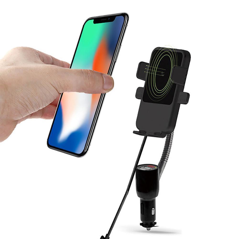 Bộ sạc ô tô thông minh có bộ sạc thông minh Dual-Porter Sạc không dây 10W với Bộ sạc điện thoại với Bộ sạc không dây Bộ sạc sạc