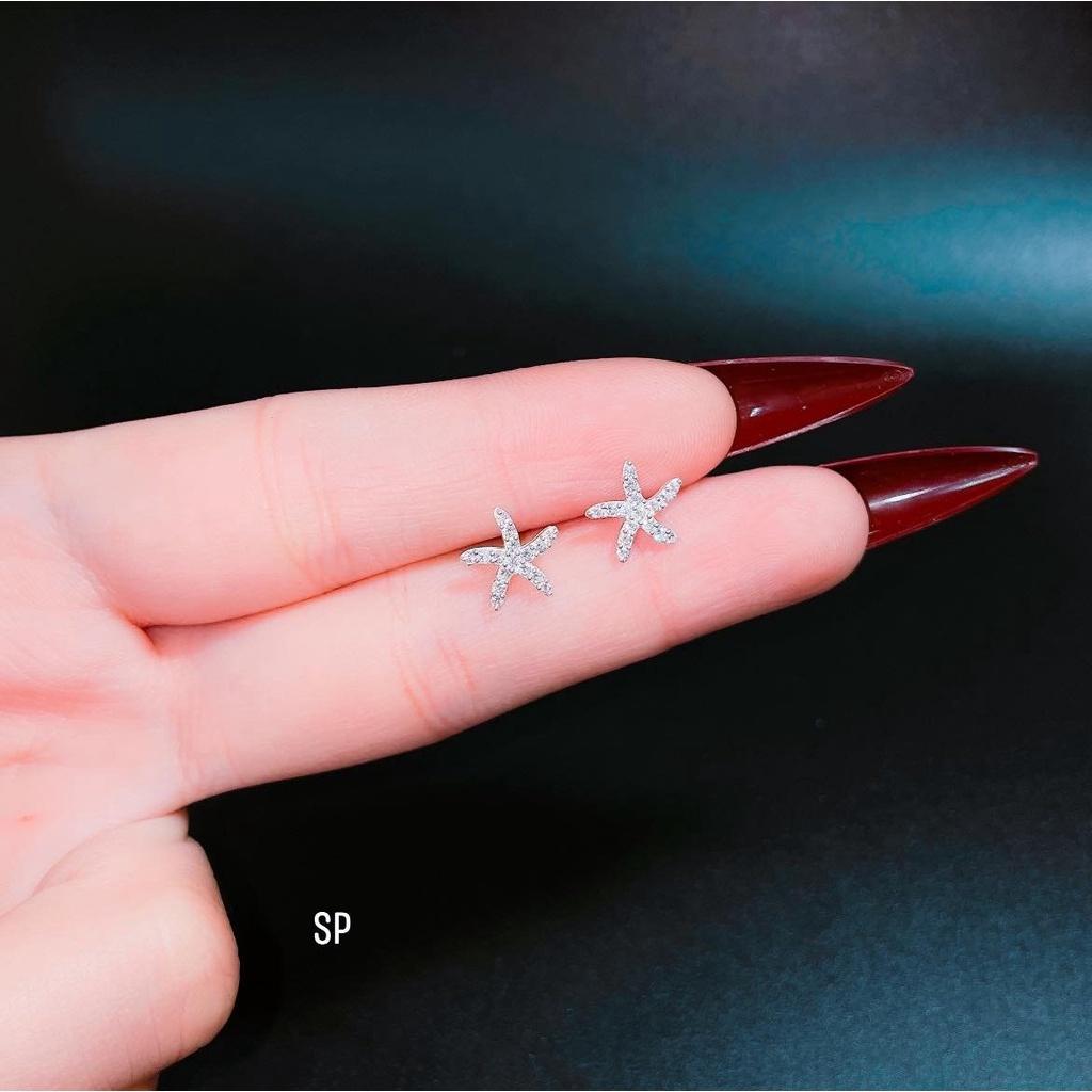 Khuyên tai bạc nữ bạc ý sang trọng cuốn hút, ACJ3590