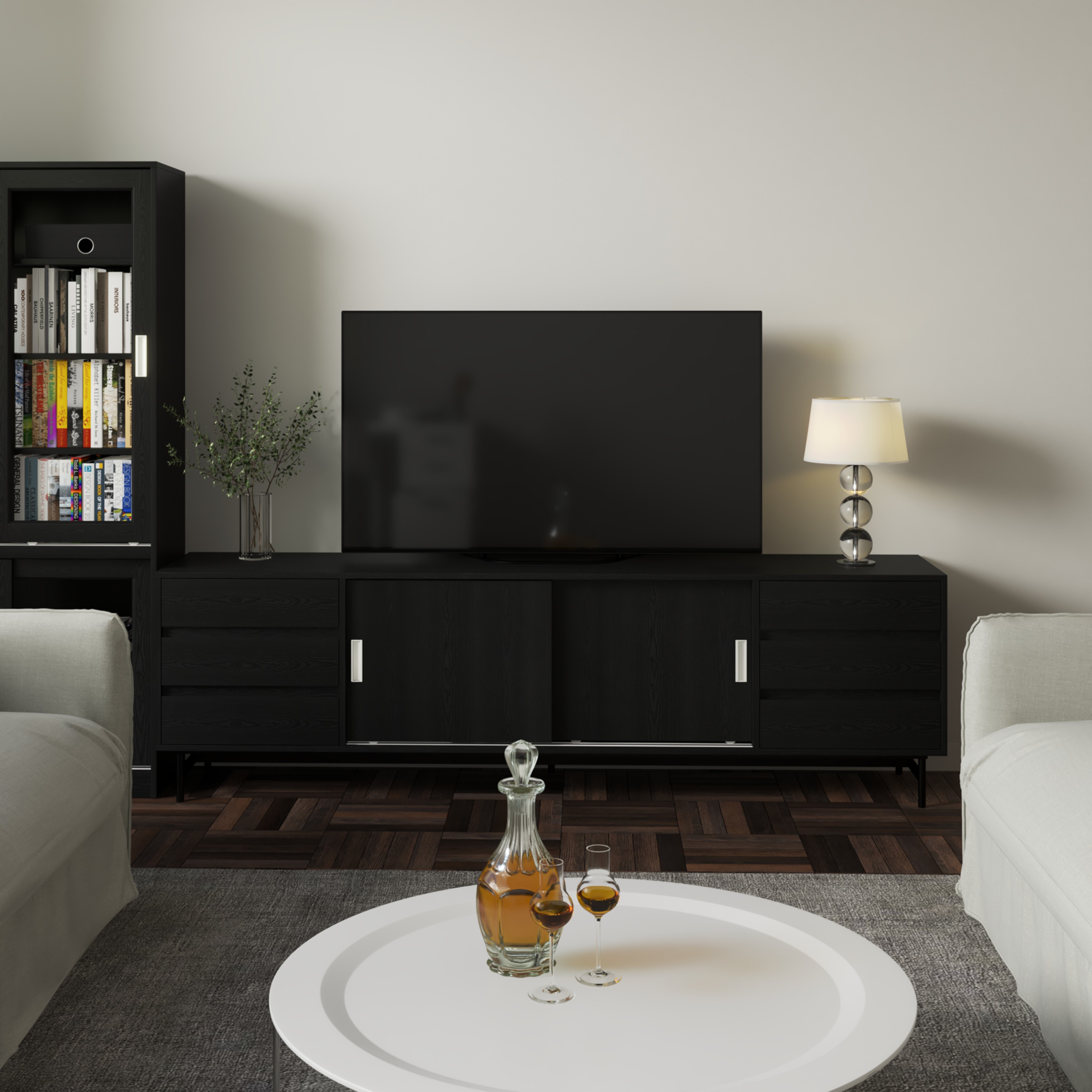 LUCA , Kệ TV 2 cửa lùa , 220cm x 42cm x 65cm , KTV_015