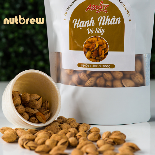 HẠNH NHÂN VỎ SẤY ASTAR TÚI 300 gr