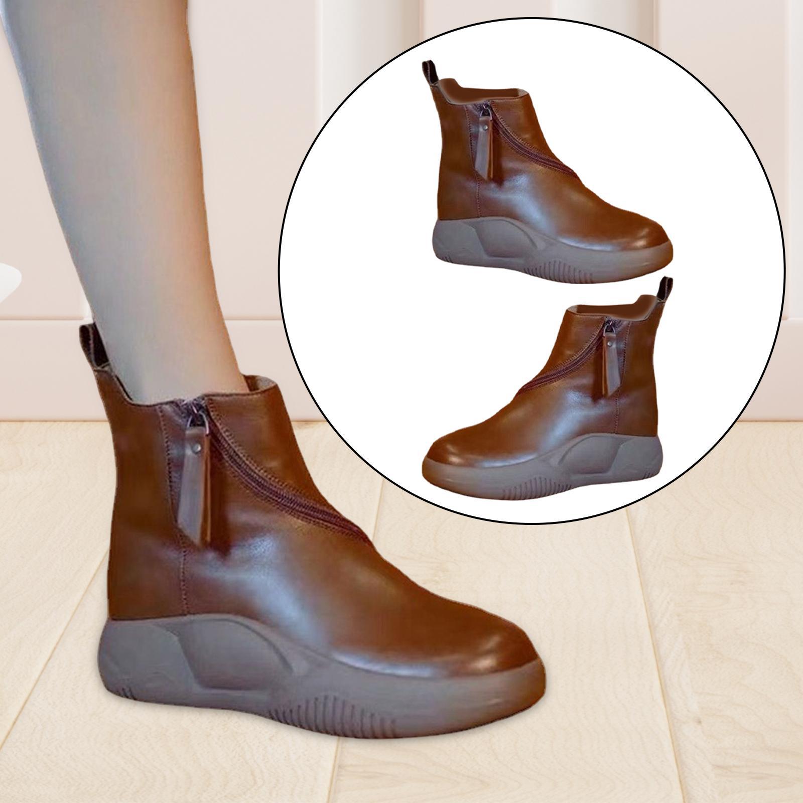 Fashion Autumn Short Boots Women Shoes with Zipper Ankle Boots for Women Girls Birthday Gifts