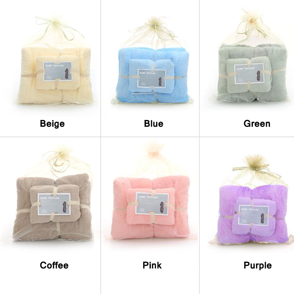 Bộ 2 cái Khăn tắm lông cừu Coral cao cấp Khô nhanh và hút nước cực mạnh,mang đến cho bạn sự thoải mái tối đa khi sử dụng