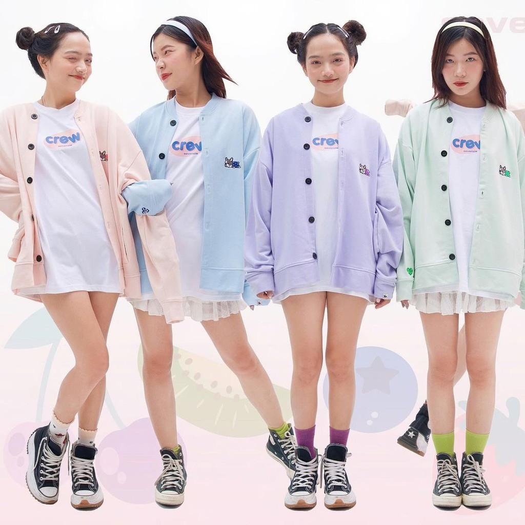 Áo Khoác Cardigan Thun PE THIFU FASHION Chống Nắng In Hình Con Chó 7 Màu