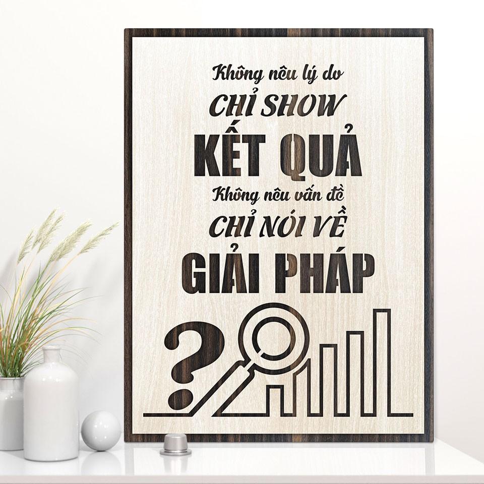 Tranh tạo động lực - Không nêu lý do chỉ show kết quả, không nêu vấn đề chỉ nói về giải pháp️️