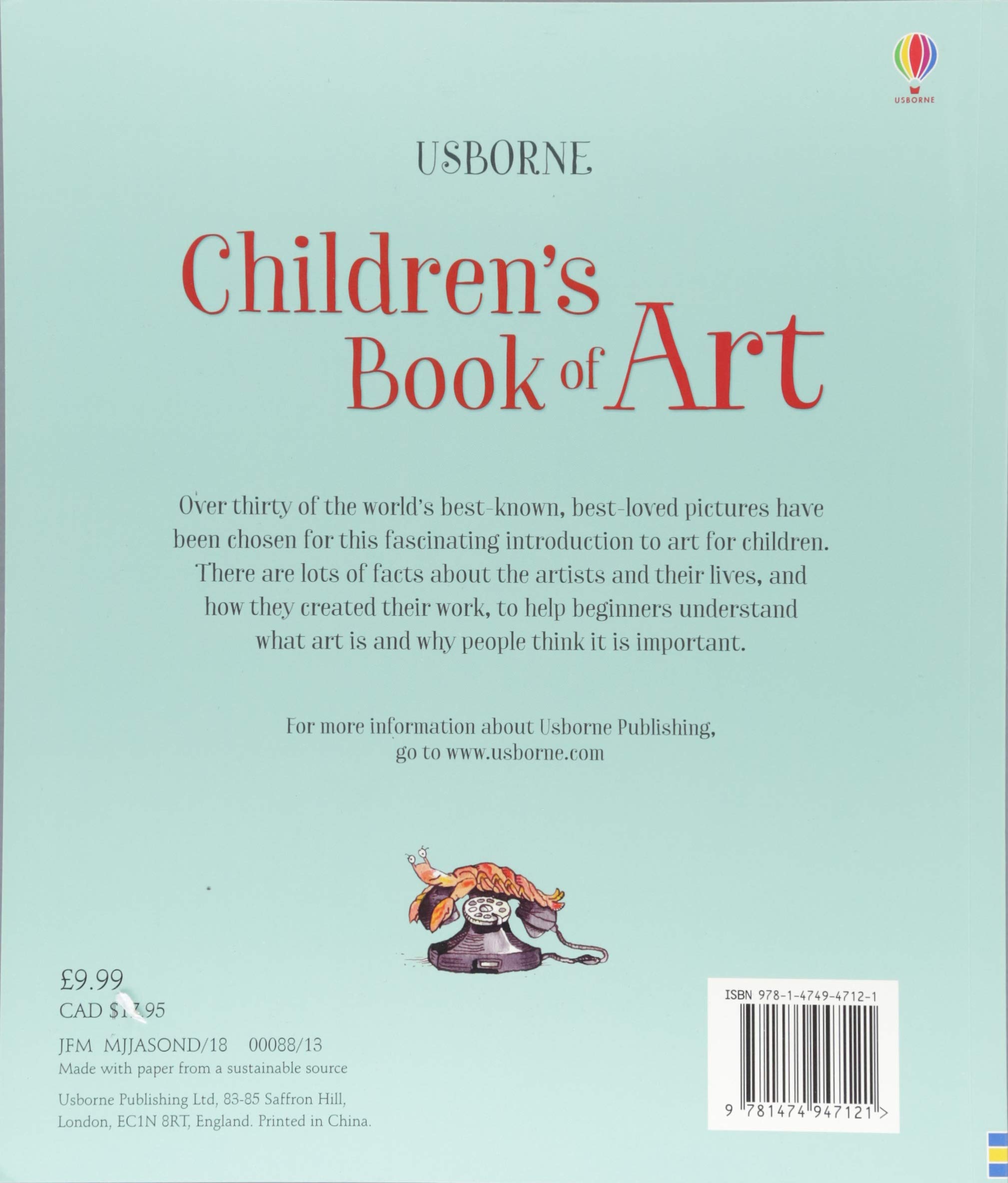 Sách tiếng Anh - Usborne Children's Book of Art