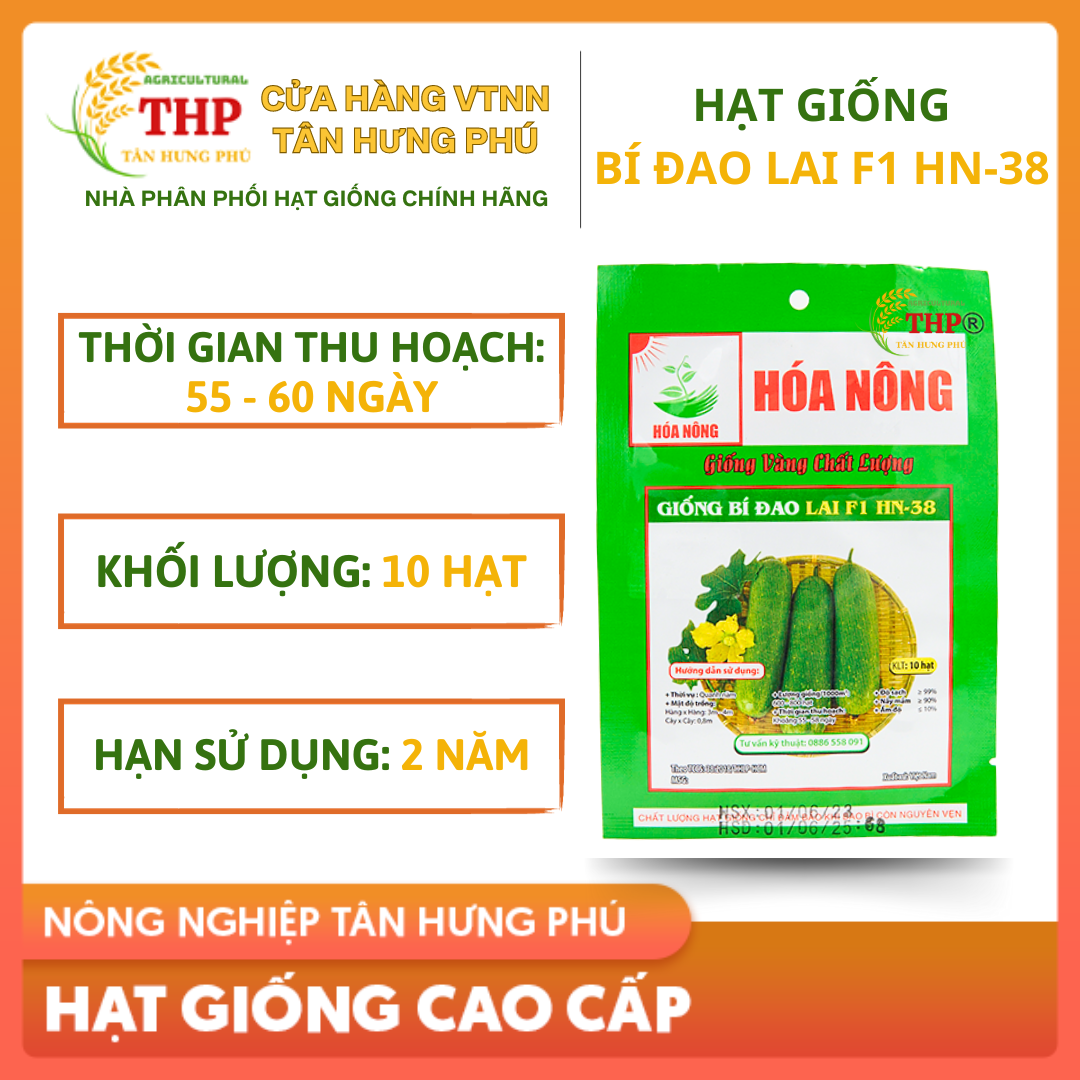 Hạt giống Bí Đao Lai F1 HN-38 | Hạt Giống | gói 10 hạt