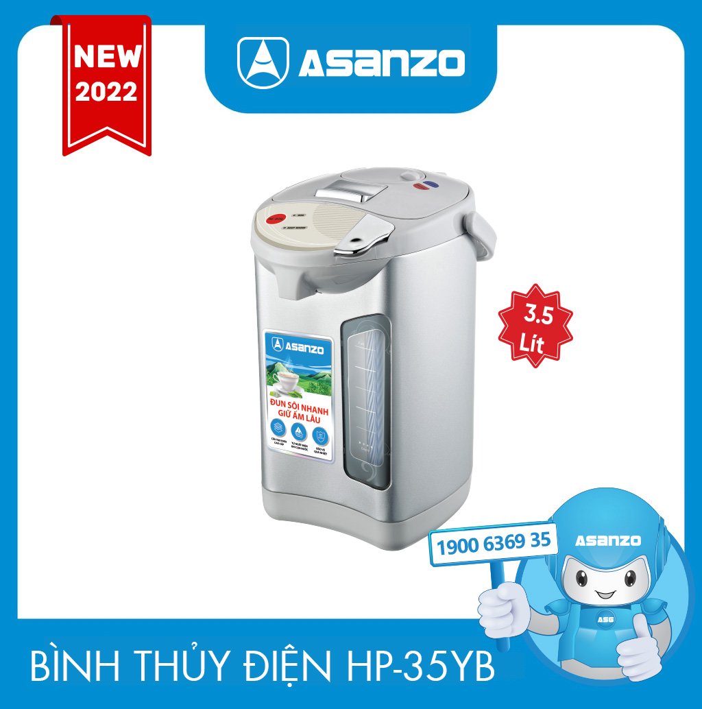 BÌNH THỦY ĐIỆN ASANZO HP-35YB - Hàng chính hãng