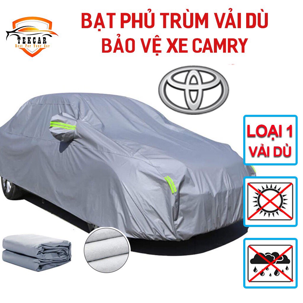 HCM,Bạt phủ xe ô tô Toyota Camry - bạt trùm xe hơi 5 chỗ chống mưa nắng