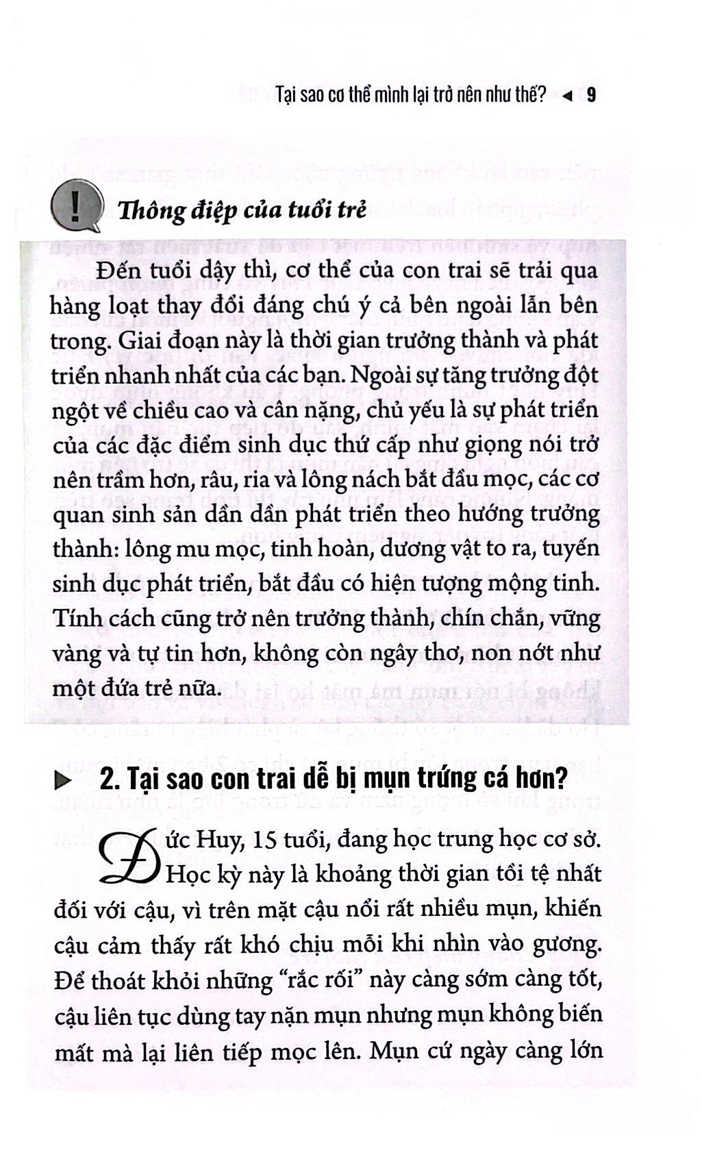Giáo Dục Giới Tính - Con Trai Tuổi Dậy Thì