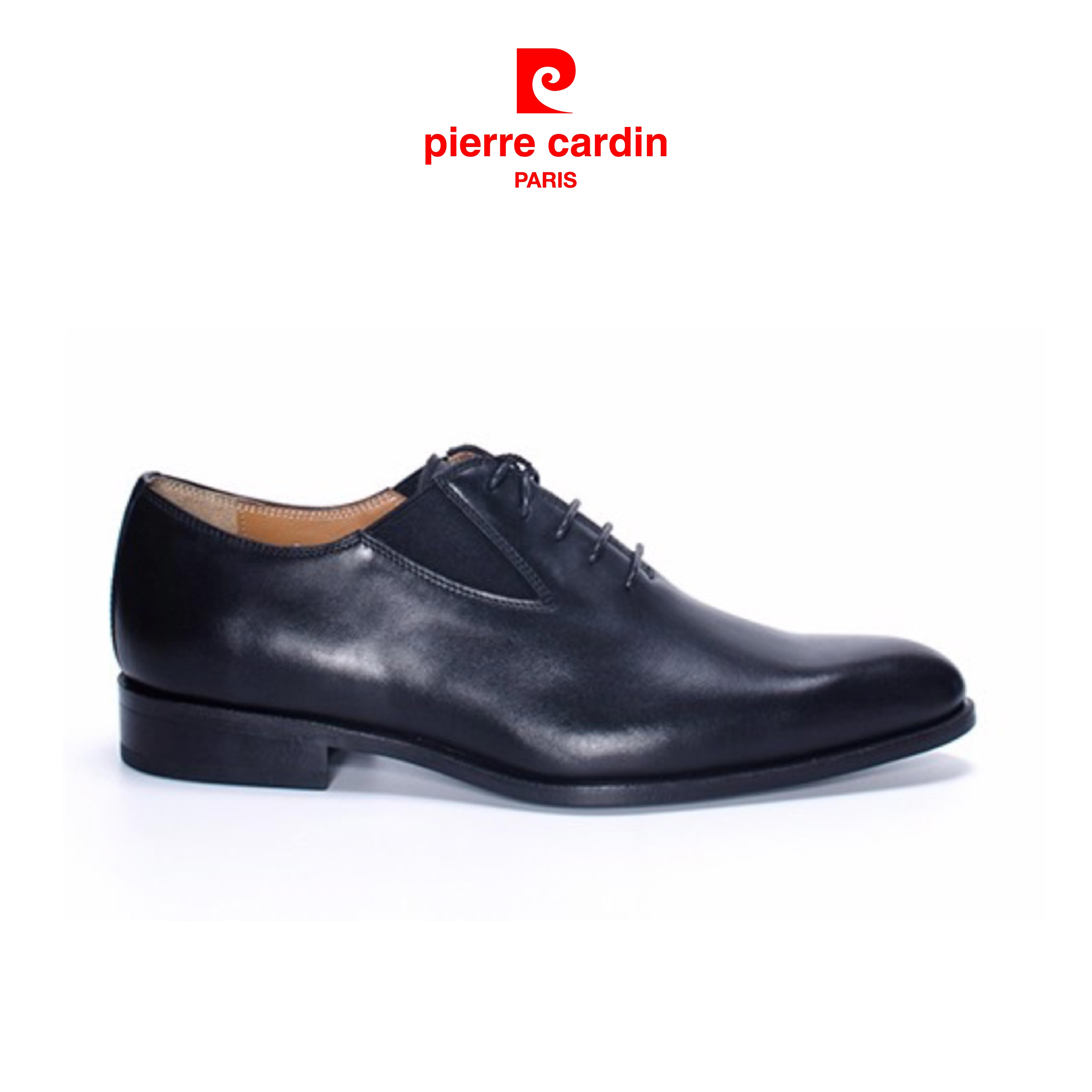 Giày Tây Da Nam Pierre Cardin Black Wholecut Oxford - PCMFWLA023