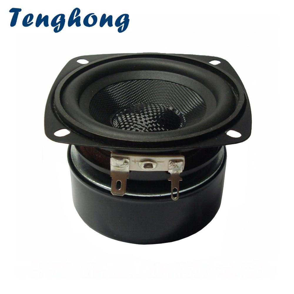 Tenghong 1PCS sợi thủy tinh 3 inch loa 4/8ohm 15W Audio Audio Bookshelf Loa đơn vị Nhà hát Nhà Color: 8Ohm