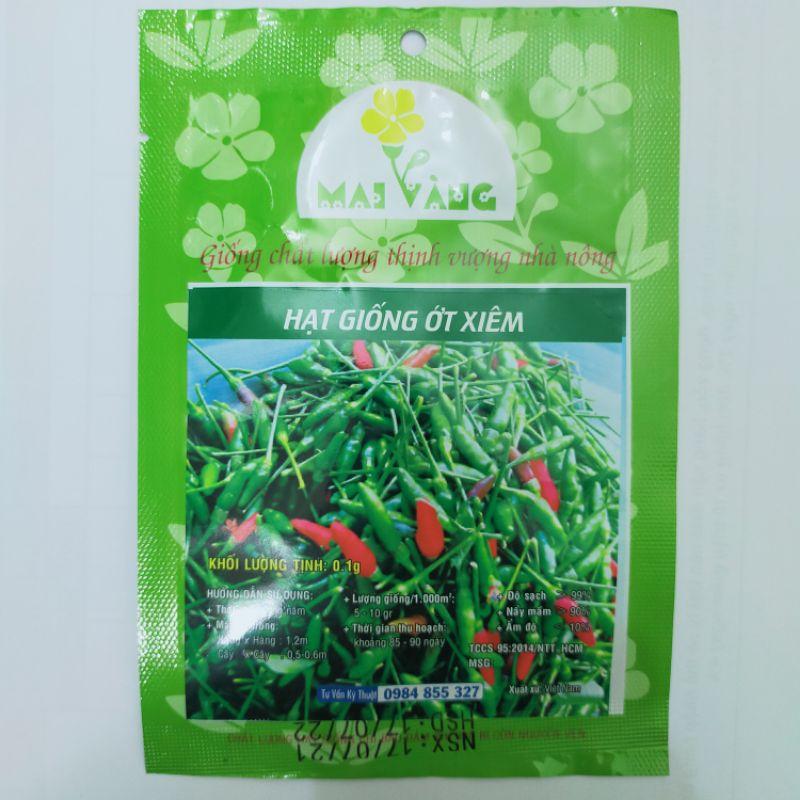 Hạt giống ớt xiêm , đóng gói 0.2gr