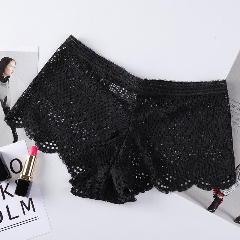 COMBO 5 QUẦN NỮ REN BOXER XUYÊN THẤU KIỂU PHÁP B12