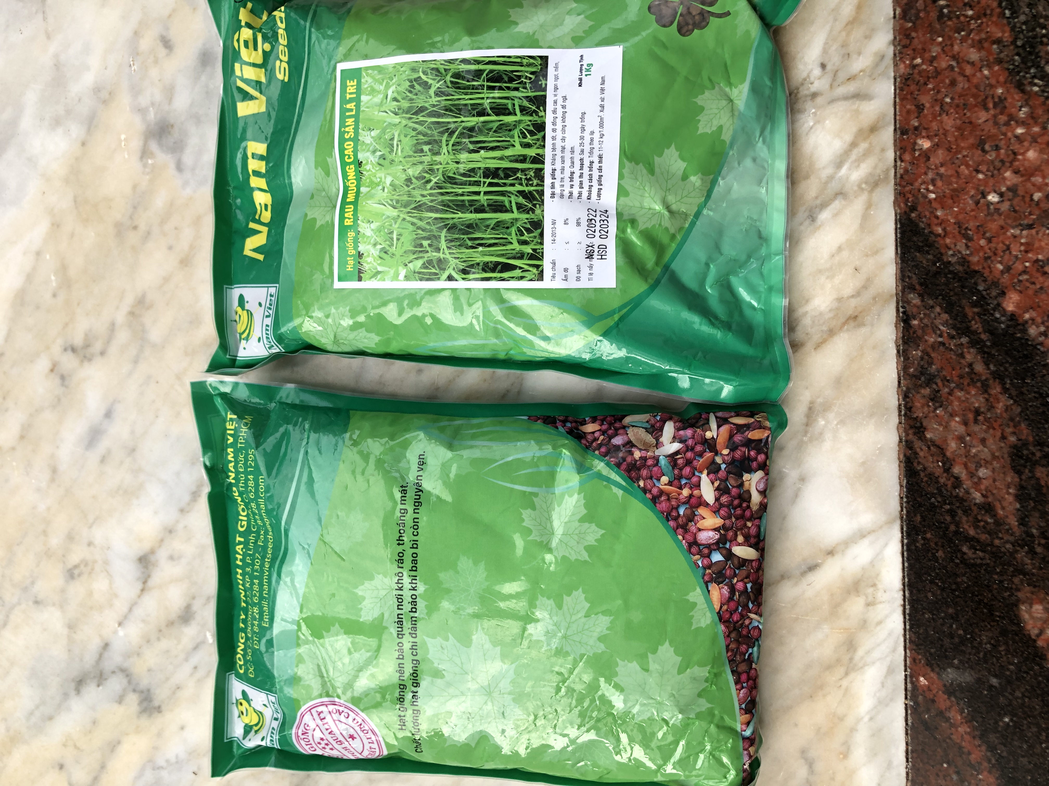 Hạt giống rau muống cao sản lá tre Nam Việt 1kg
