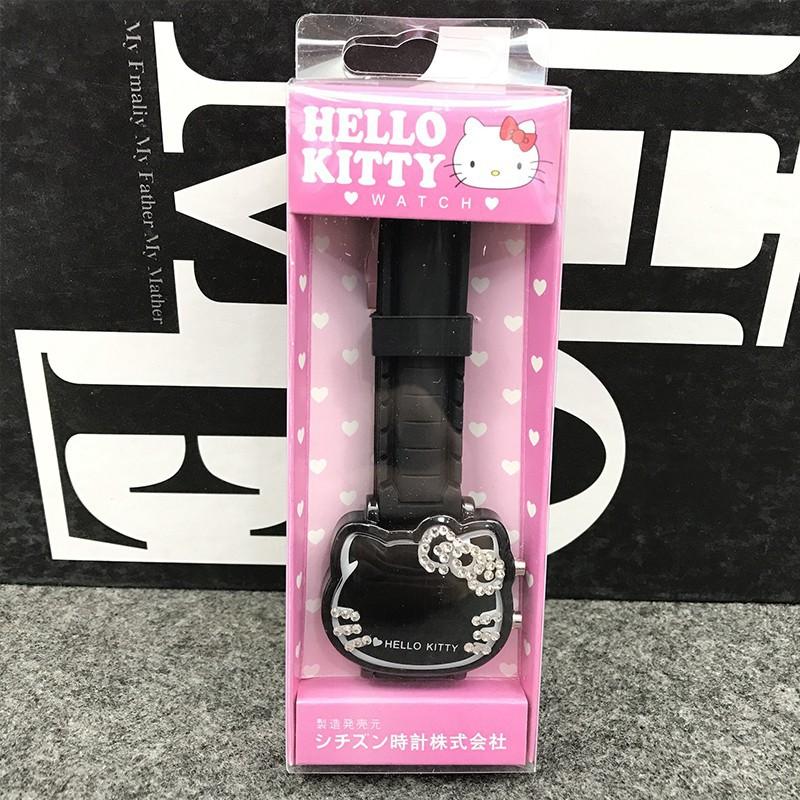 Đồng Hồ Điện Tử Hello Kitty Dễ Thương Có Đèn Led