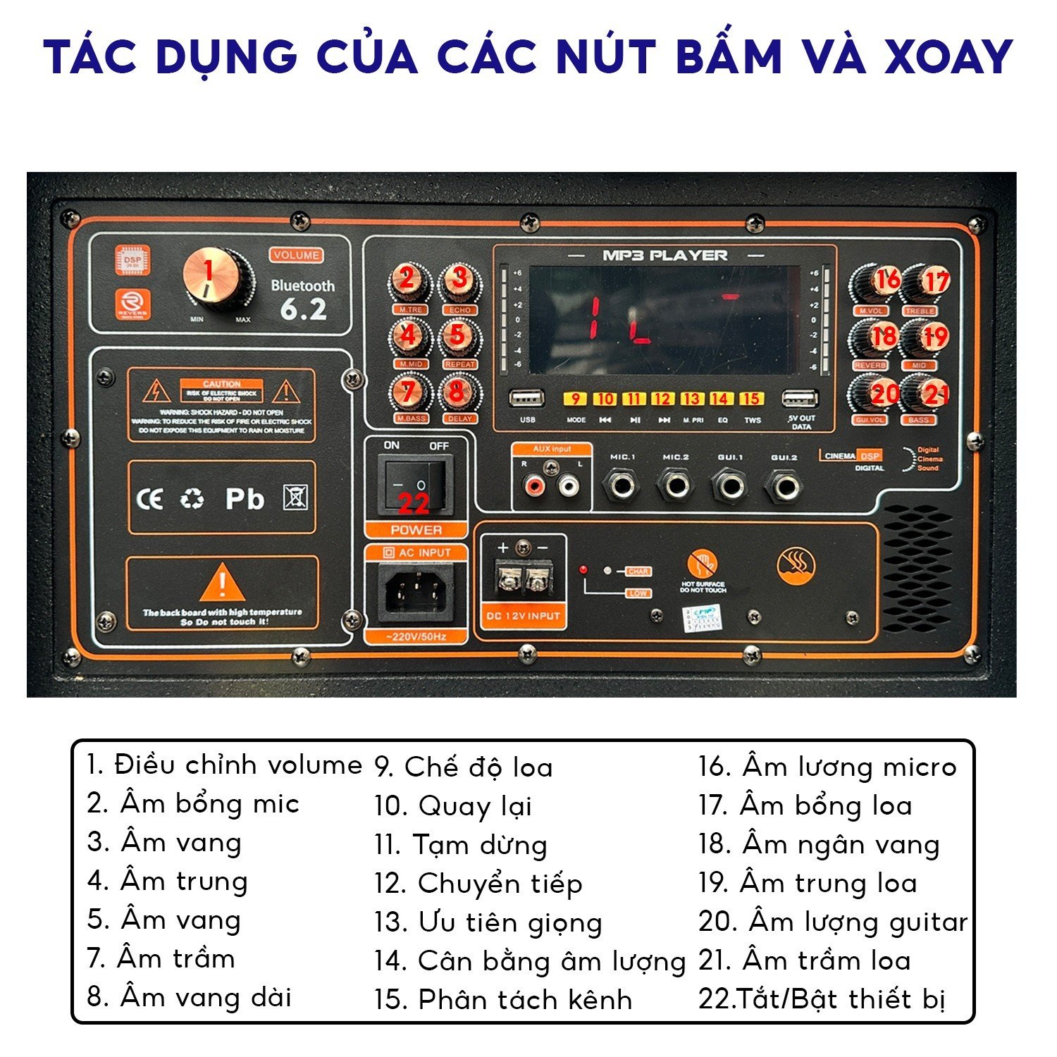 Loa Karaoke BK47 - Công Suất 500W, Tặng Kèm 2 Micro UHF Chóng Hú Cực Tốt, Hỗ Trợ Kết Nối Bluetooth, USB, AUX. Hàng Chính Hãng