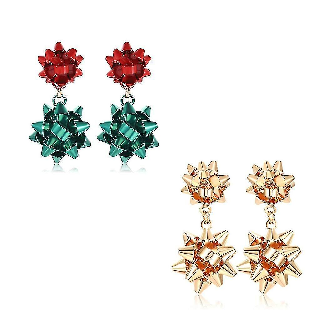 2 cặp bông tai Giáng sinh cho phụ nữ Giáng sinh