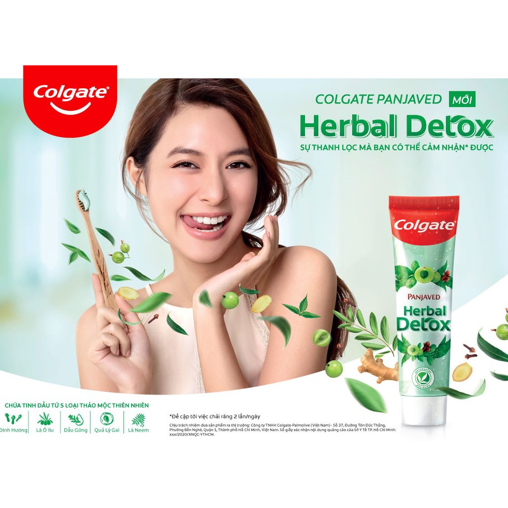 Kem đánh răng Colgate thảo mộc thiên nhiên Herbal Detox 120g