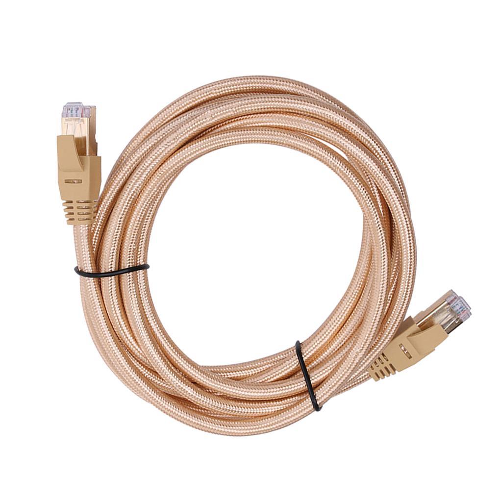 Cat7 Ethernet Network Cable RJ45 Flat Internet Network Extension Cord 1Meter